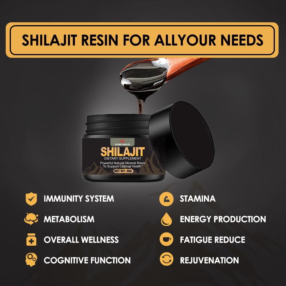 Googeer™ Shilajit Dietary Supplement – Energy & Strength Booster for Men