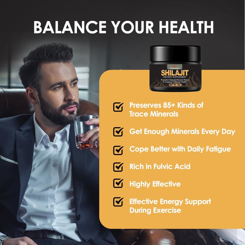 Googeer™ Shilajit Dietary Supplement – Energy & Strength Booster for Men