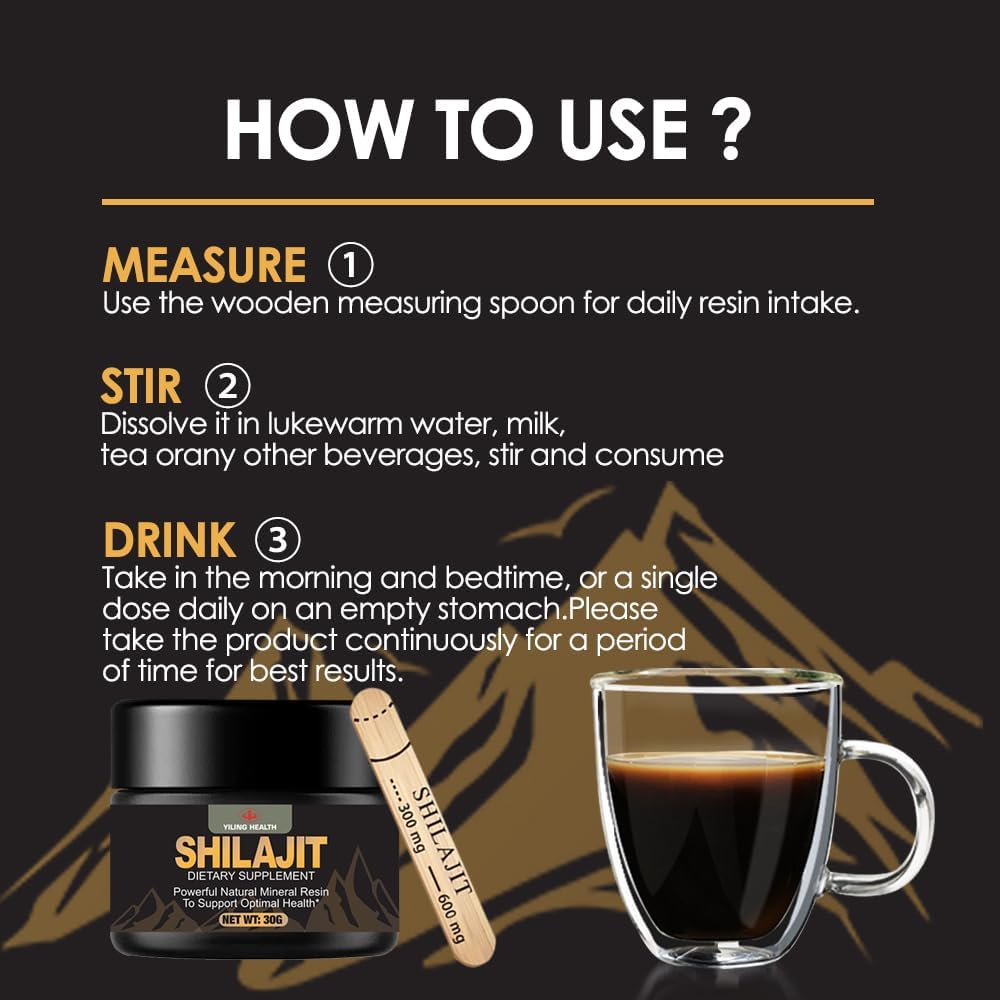 Googeer™ Shilajit Dietary Supplement – Energy & Strength Booster for Men