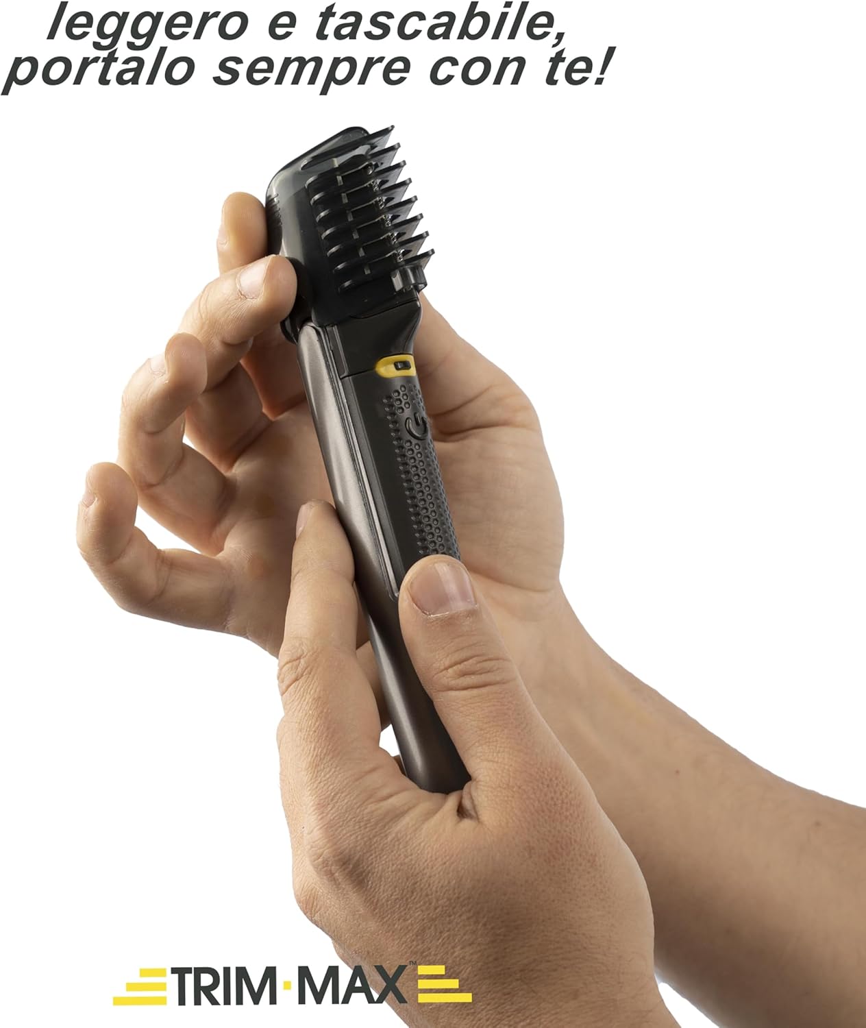 TRIM-MAX 5-in-1 Cordless Electric Shaver – LED precision trimmer for beard, hair, body, neck, nose, and ears.