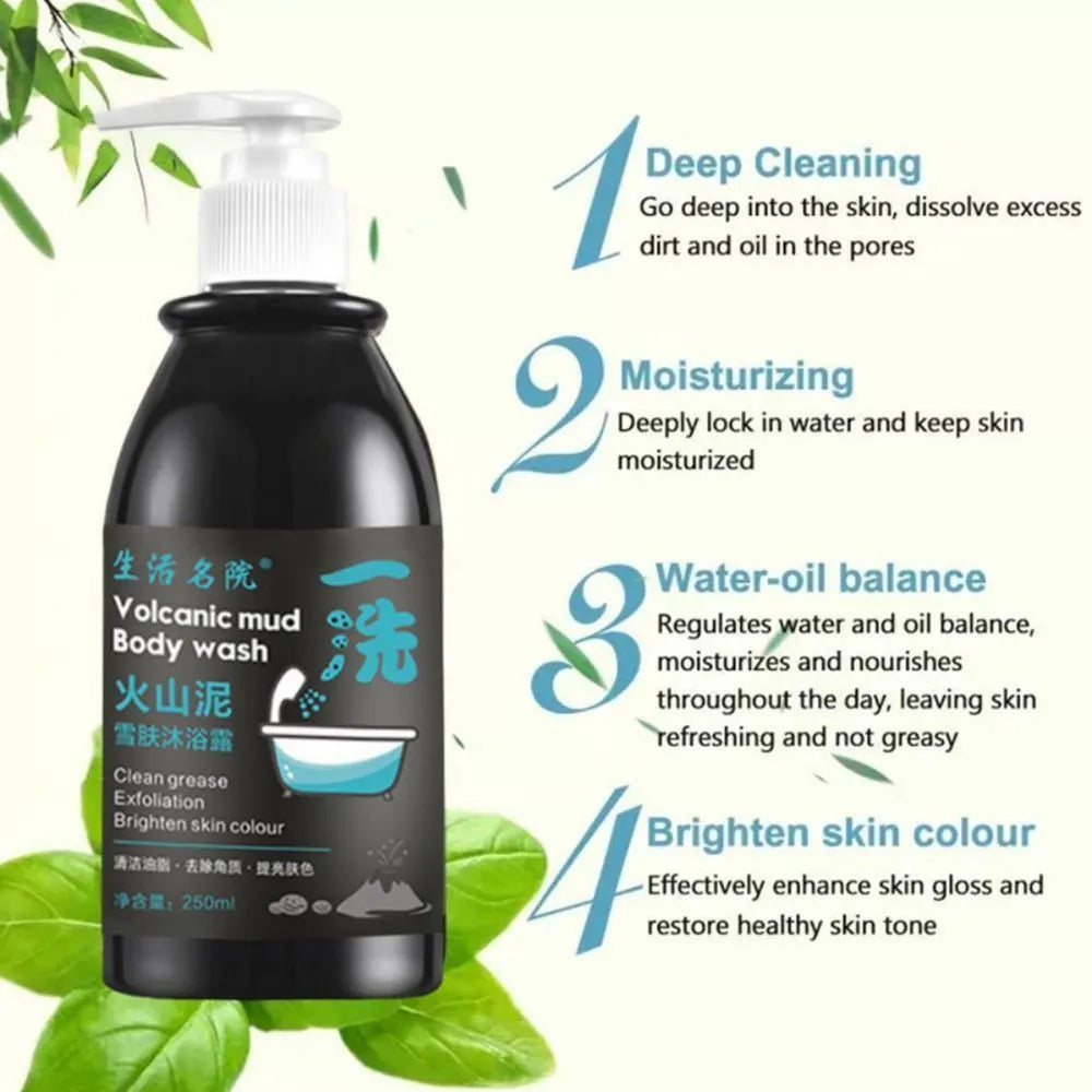 VolcaPure™ Volcanic Mud Body Wash – Mineral-Rich Detox Cleanse & Skin Reviver