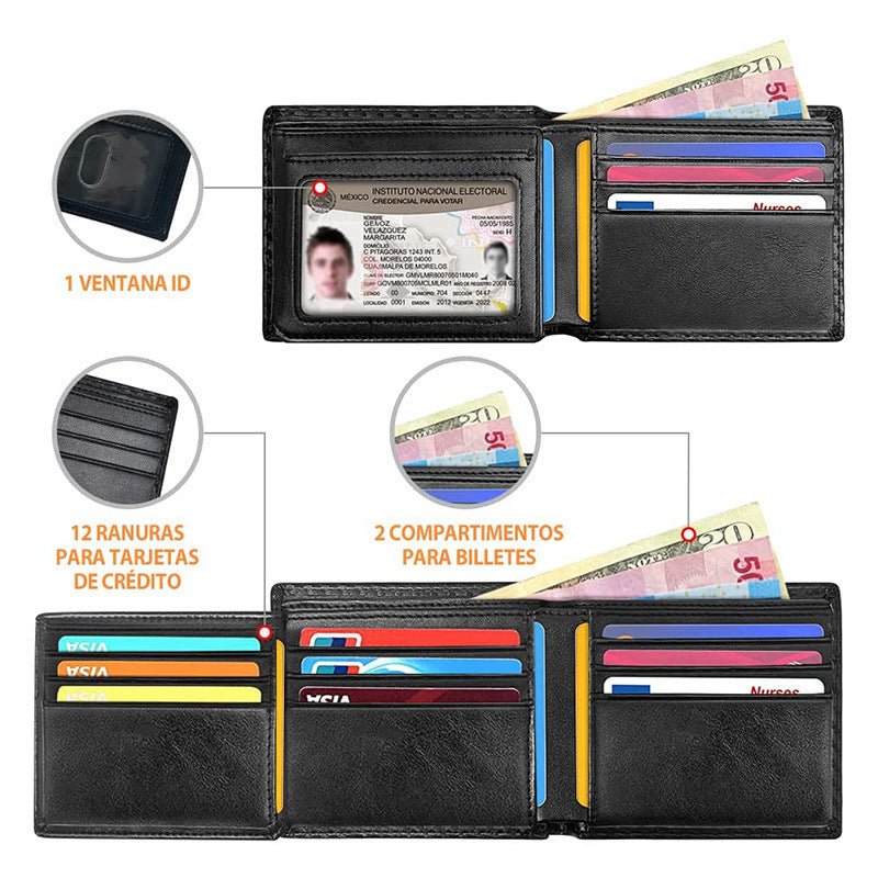 Men's Anti-magnetic Thin Wallet Special Carbon Fiber Dollar Multi Card Slot Wallet