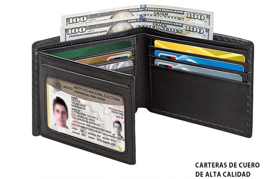 Men's Anti-magnetic Thin Wallet Special Carbon Fiber Dollar Multi Card Slot Wallet