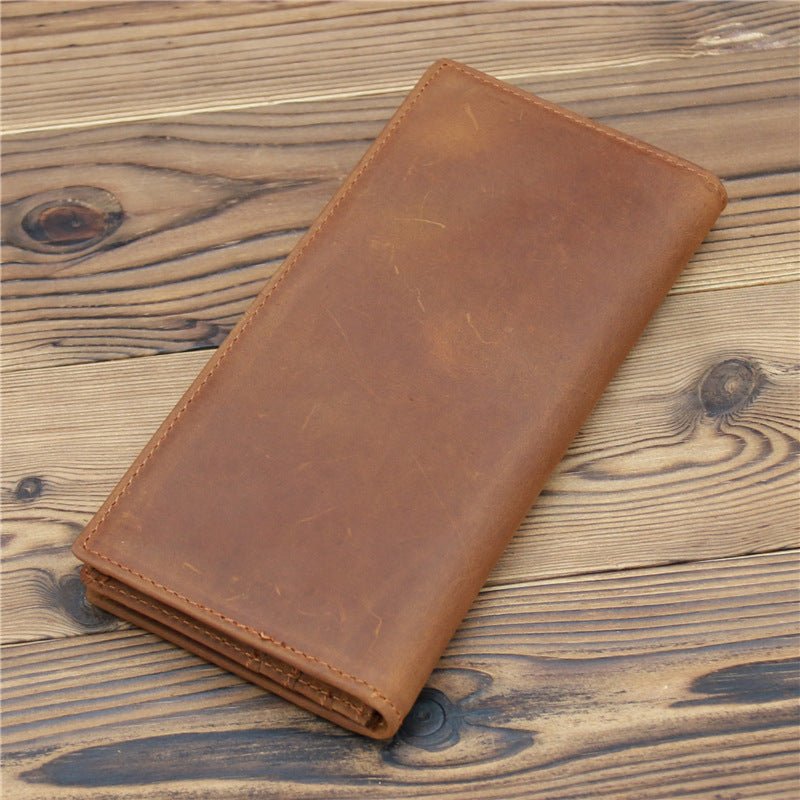 Pure First Layer Cowhide Retro Wallet