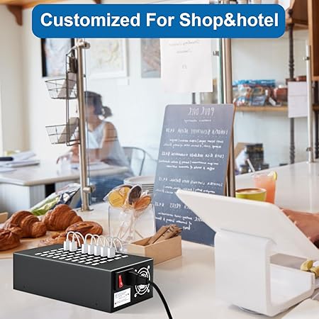 50-Port 200 W USB Charging Station ©