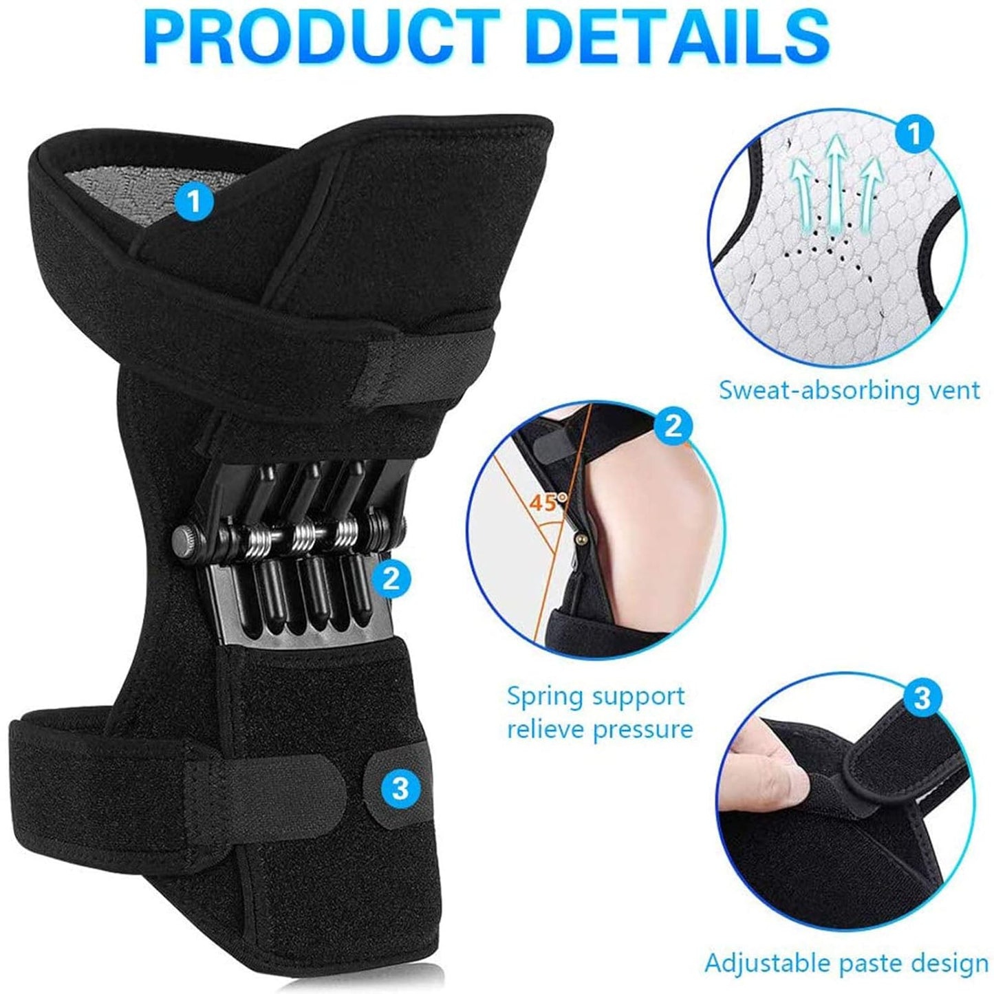 MoveZen™ Resistance Knee Support – Protects Kneecaps & Enhances Stability and Strength