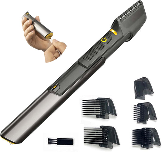 TRIM-MAX 5-in-1 Cordless Electric Shaver – LED precision trimmer for beard, hair, body, neck, nose, and ears.