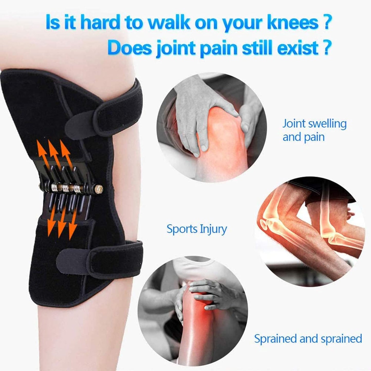 MoveZen™ Resistance Knee Support – Protects Kneecaps & Enhances Stability and Strength