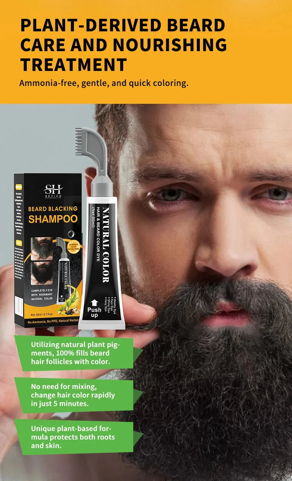 Sevich -Black Beard Cream - 200ml