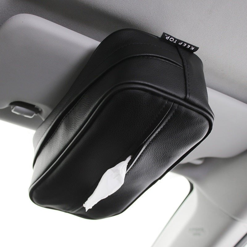 Car PU Hanging Leather Box  Paper Bag