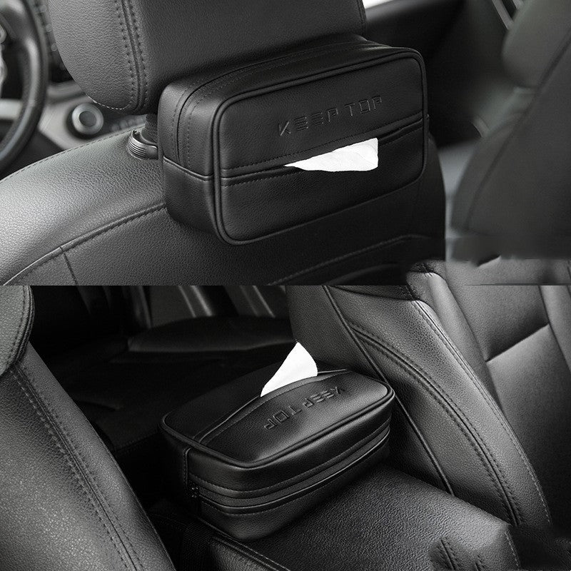 Car PU Hanging Leather Box  Paper Bag