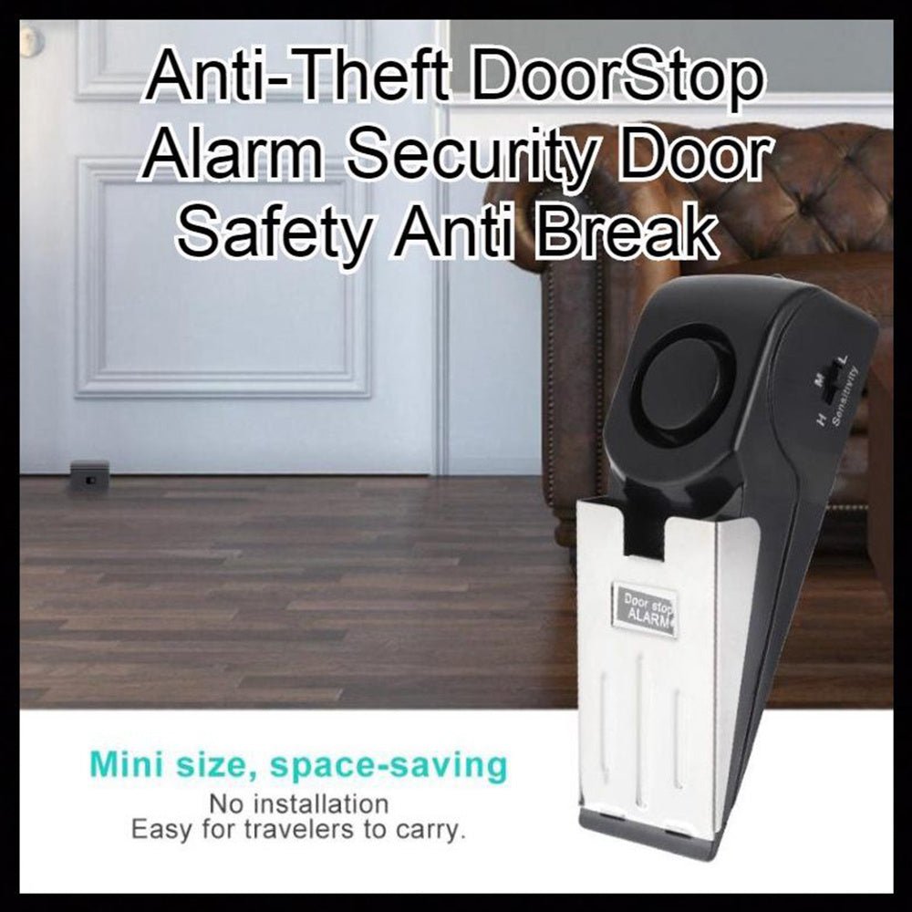 Security Wedge Door Stop Alarm System Device Alert Detection