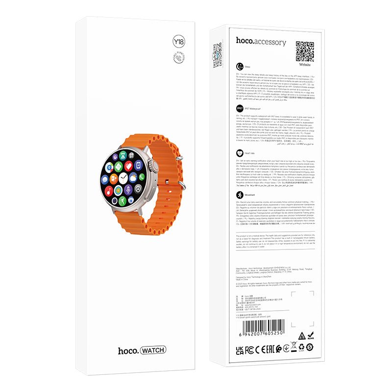 Hoco - Waterproof Smart Watch (Y18) ©