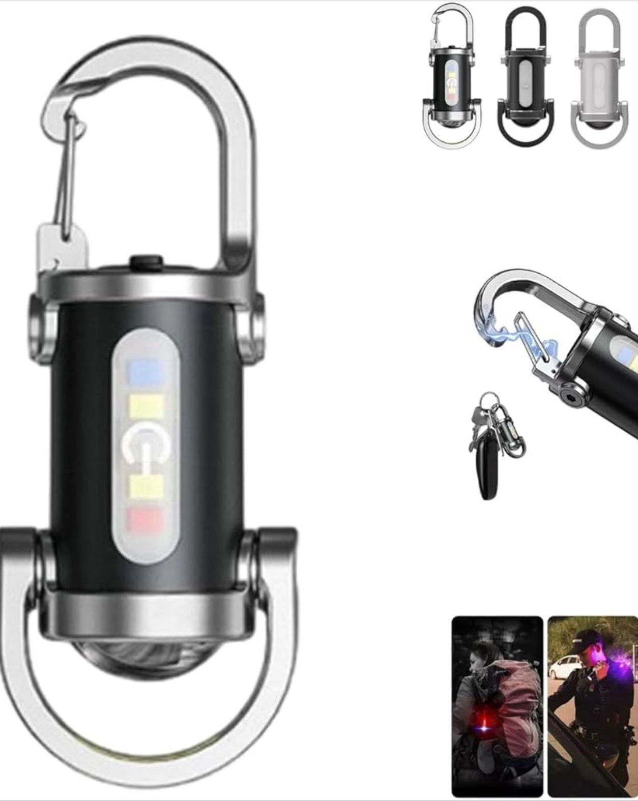 Mini Multifunction Keychain Flashlight