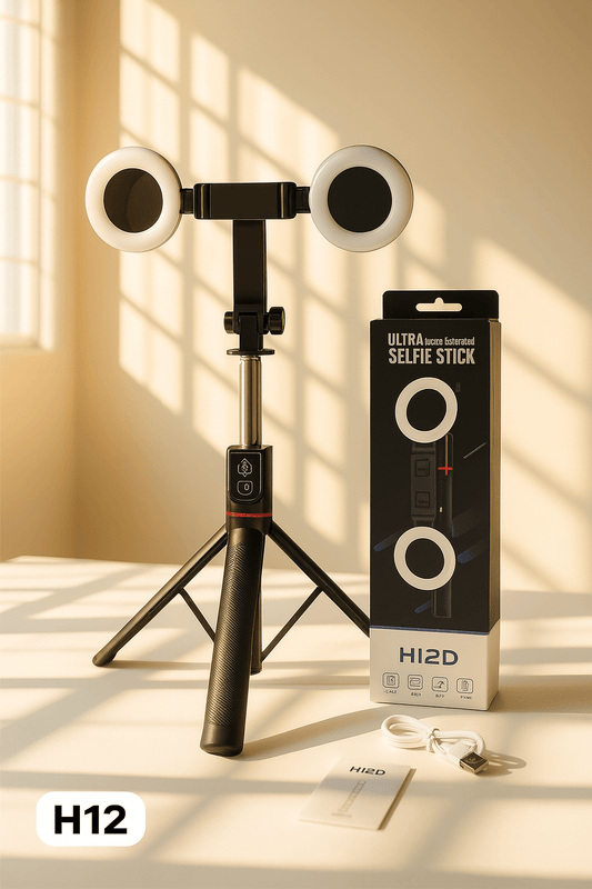 Selfie Stick with Grip Handle