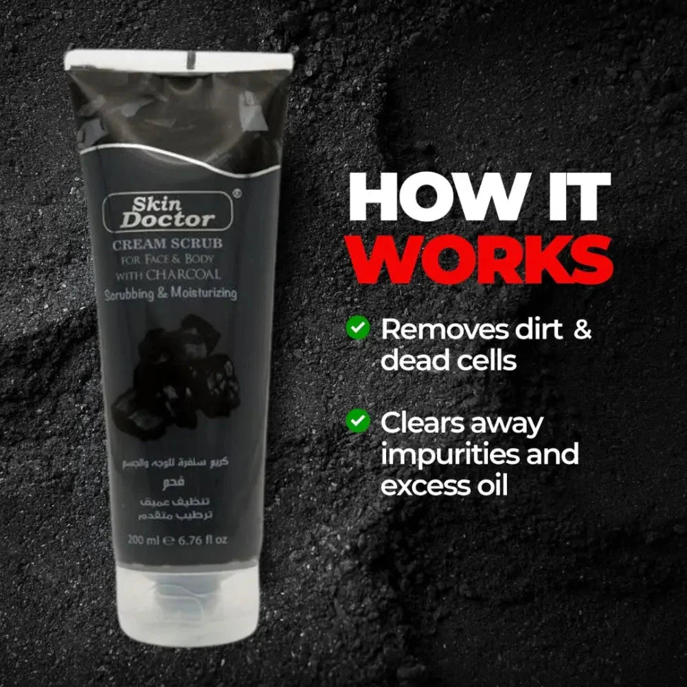 Skin Doctor - Cream Scrub with Charcoal (Original)