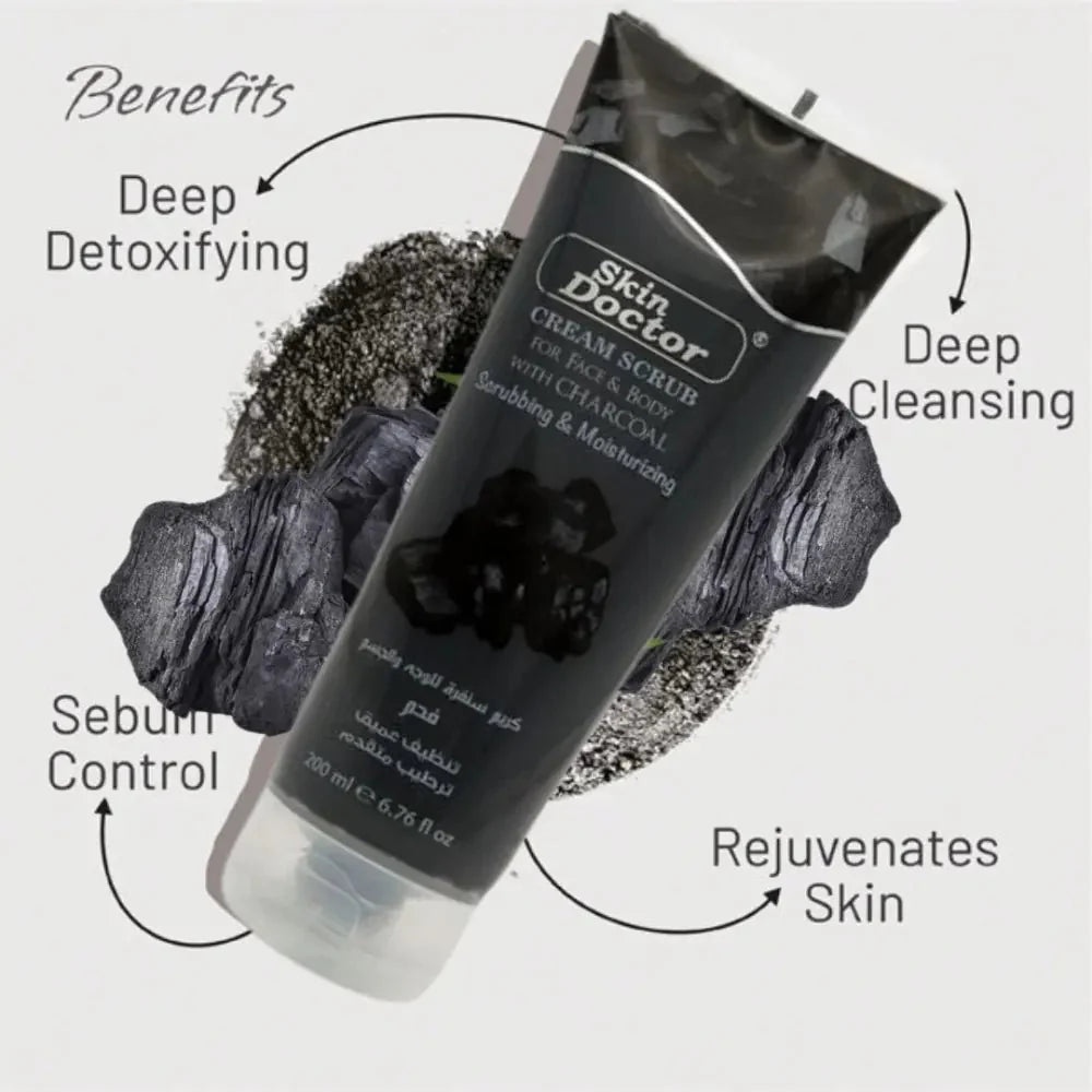 Skin Doctor - Cream Scrub with Charcoal (Original)