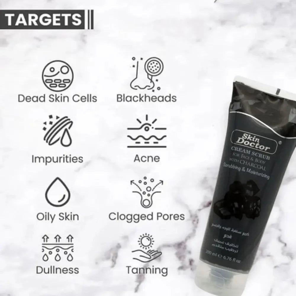 Skin Doctor - Cream Scrub with Charcoal (Original)