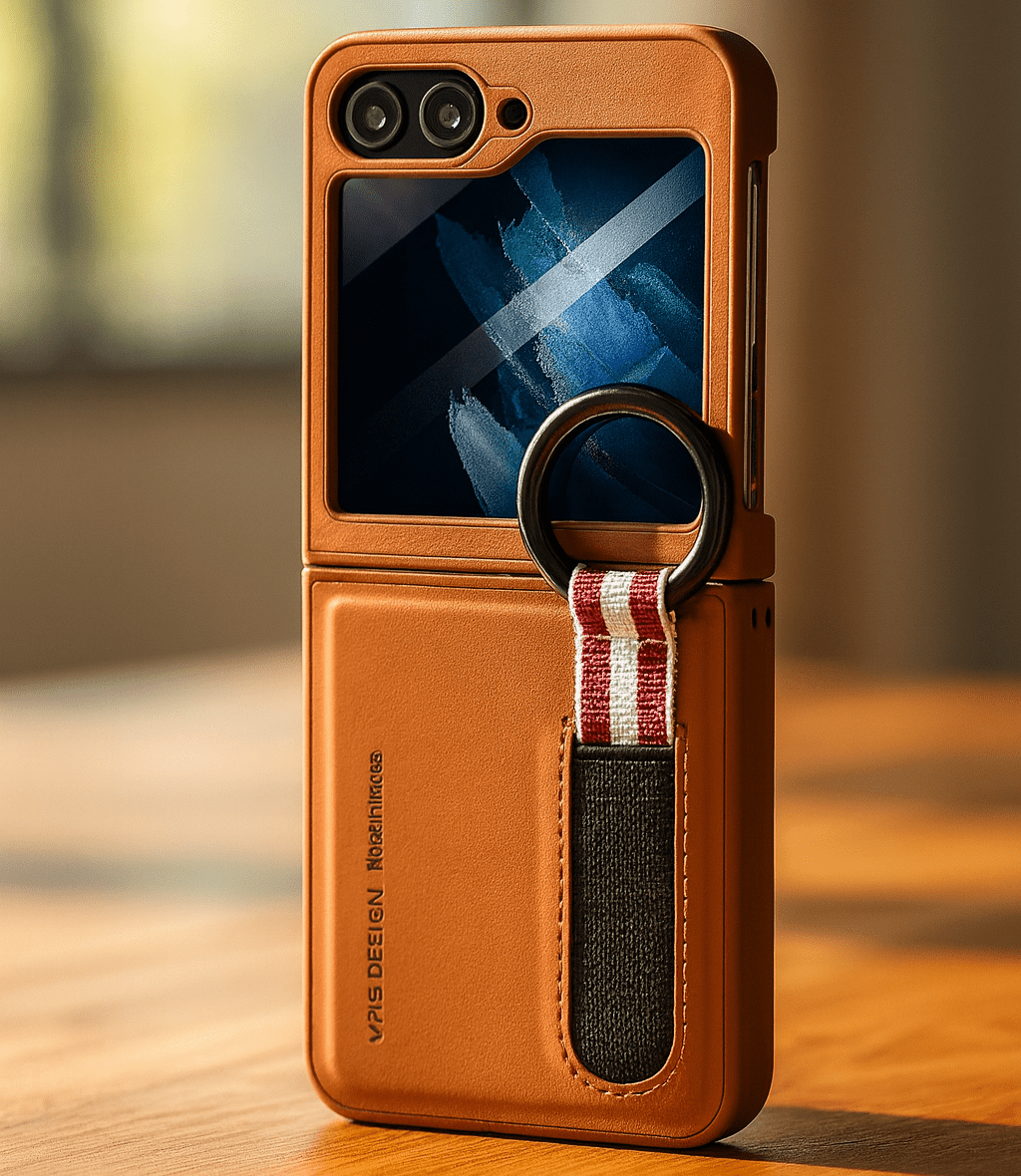 Smart Ring Wallet Case for Flip Phones